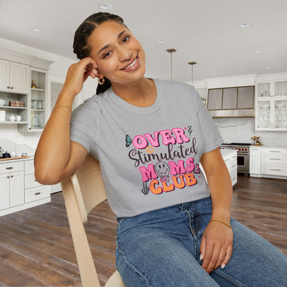Overstimulated Mom's Club Adult T-shirt