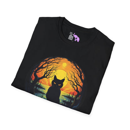 Creepy Black Cats 6 Adult T-shirt