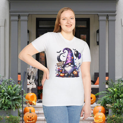 Trick or Treat Witchy Gnome Adult T-shirt