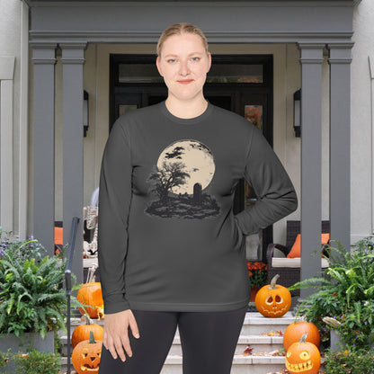 Halloween Grave Adult Long Sleeve Tee