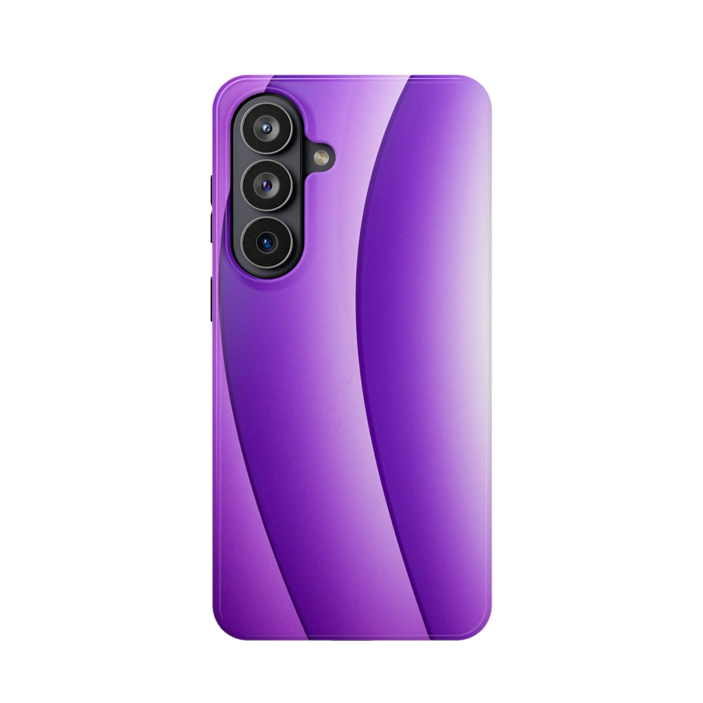 Purple Gradient Stripes MagSafe® Compatible Tough Case for iPhone