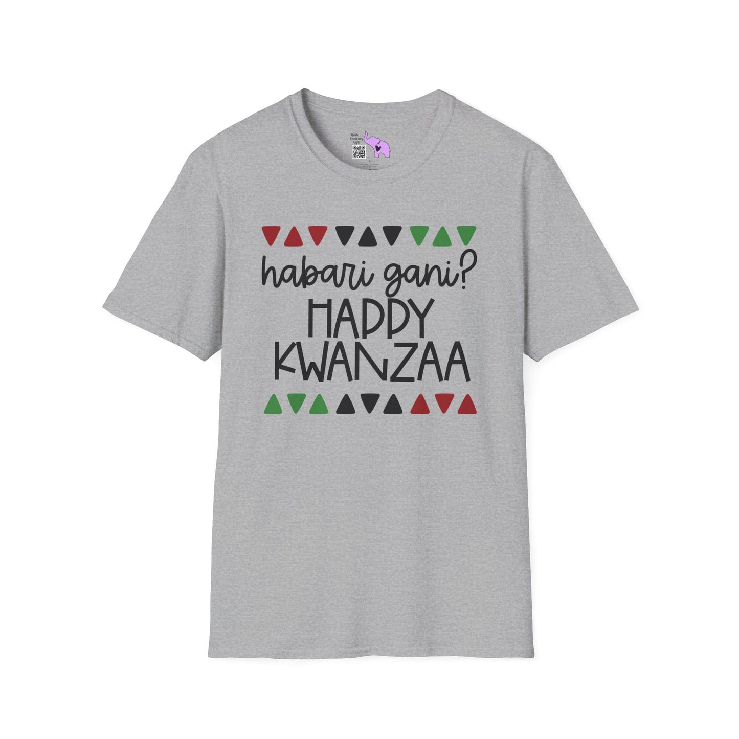 Habari Gani? Happy Kwanzaa Adult T-shirt