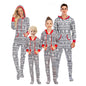 Festive Family Cozy Onesie Pajamas – Reindeer & Snowflake