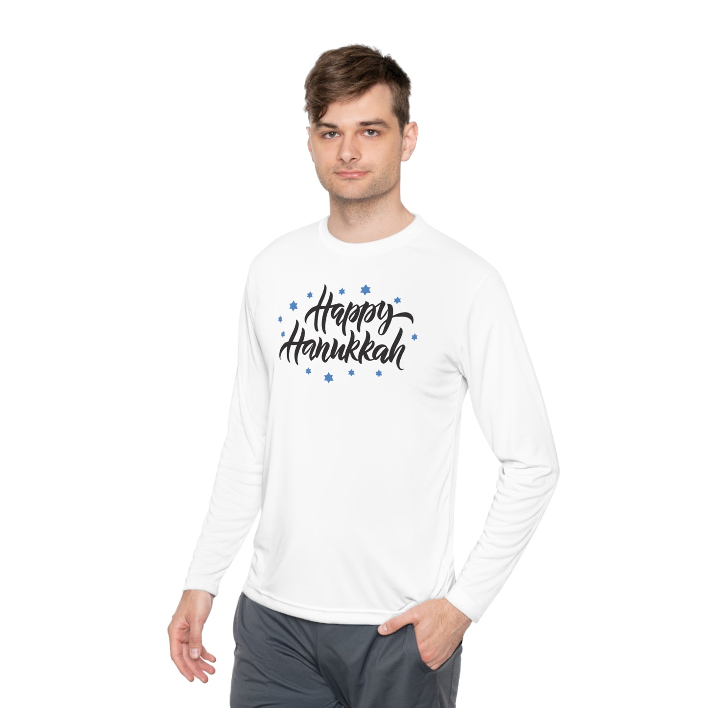 Happy Hanukkah 3 Adult Long Sleeve Tee