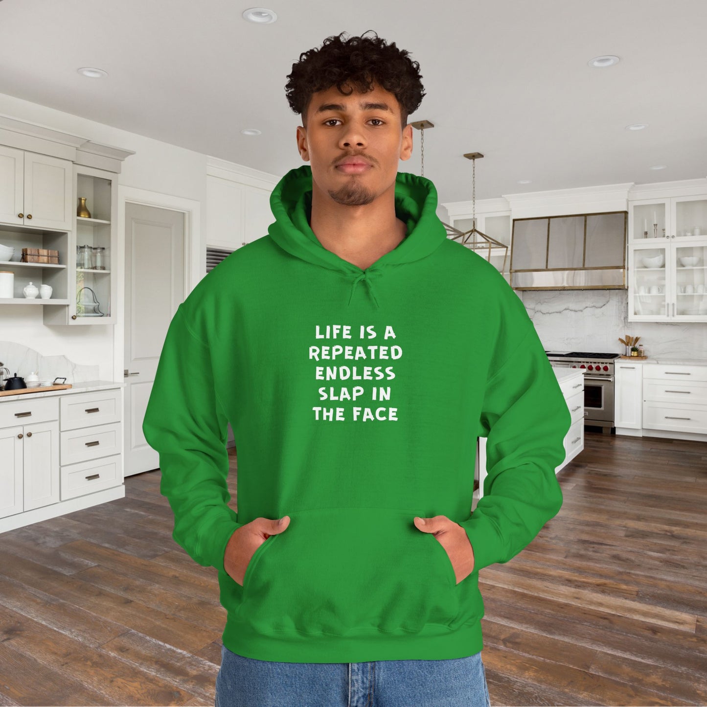 Life Is A Repeated Endless Slap In The Face Heavy Blend™ Hooded Sweatshirt