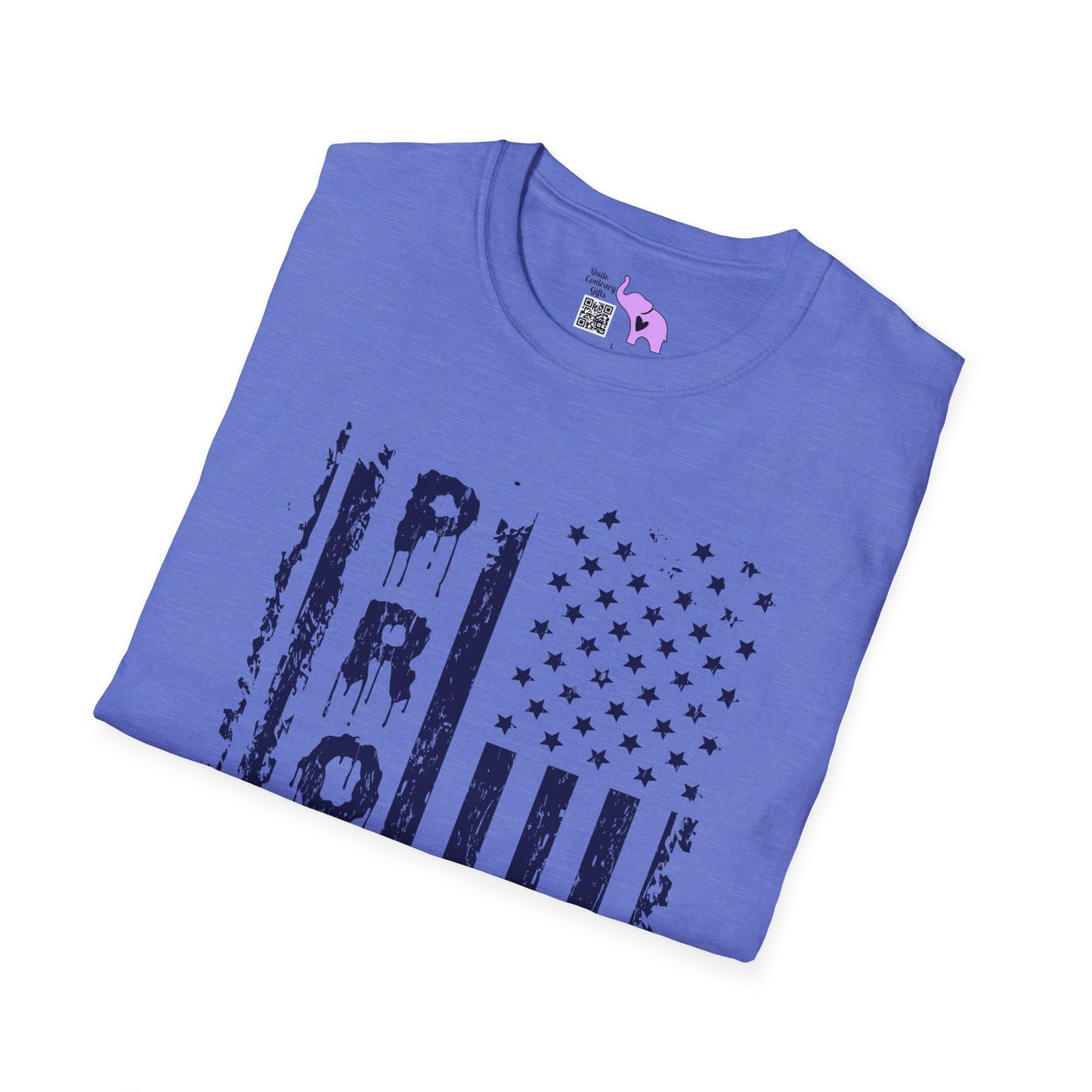 American Proud (Vertical Flag) Adult T-shirt