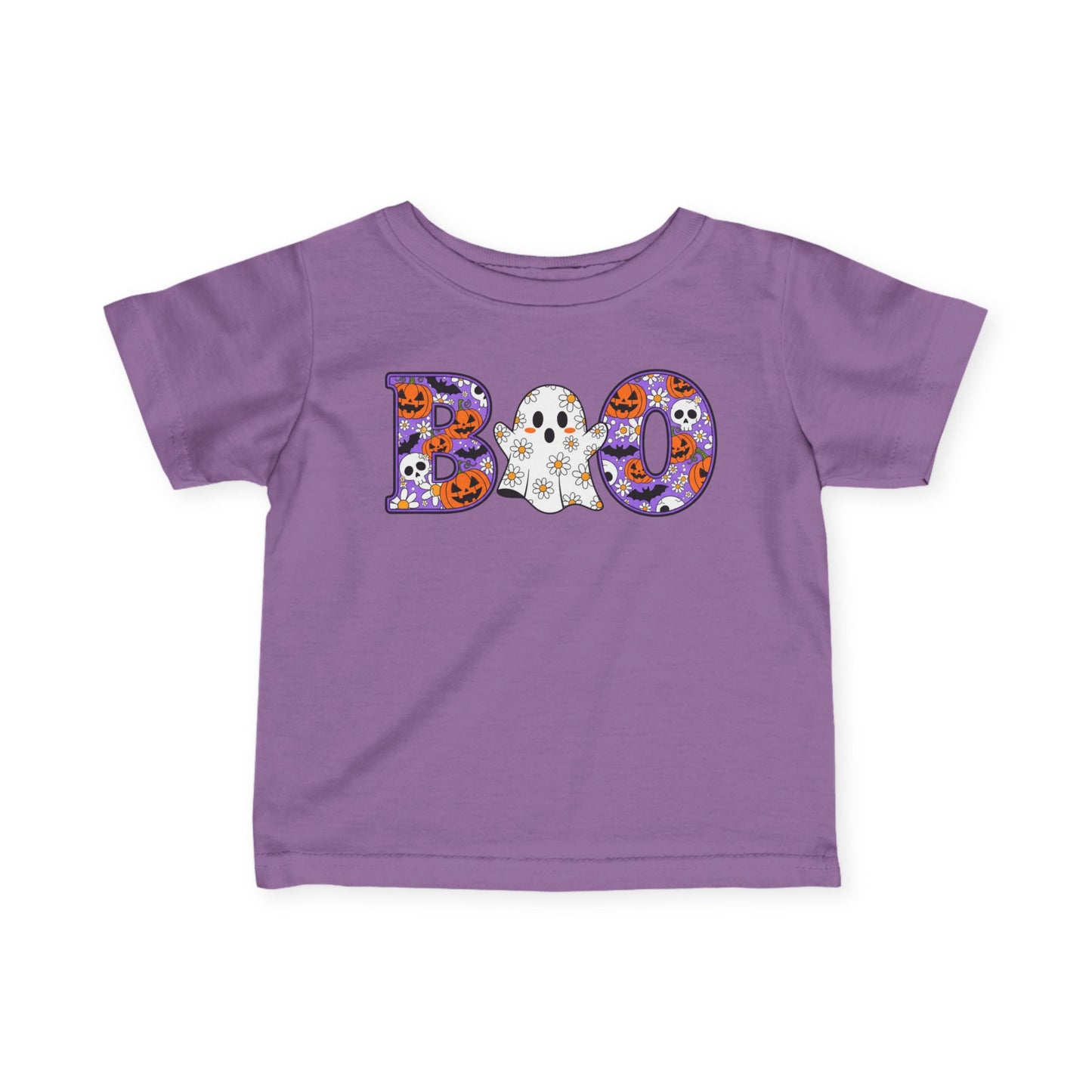 Cute Floral Boo w/Ghost Infant Soft T-Shirt