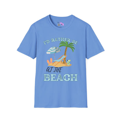 I'd Rather Be At The Beach Adult T-shirt