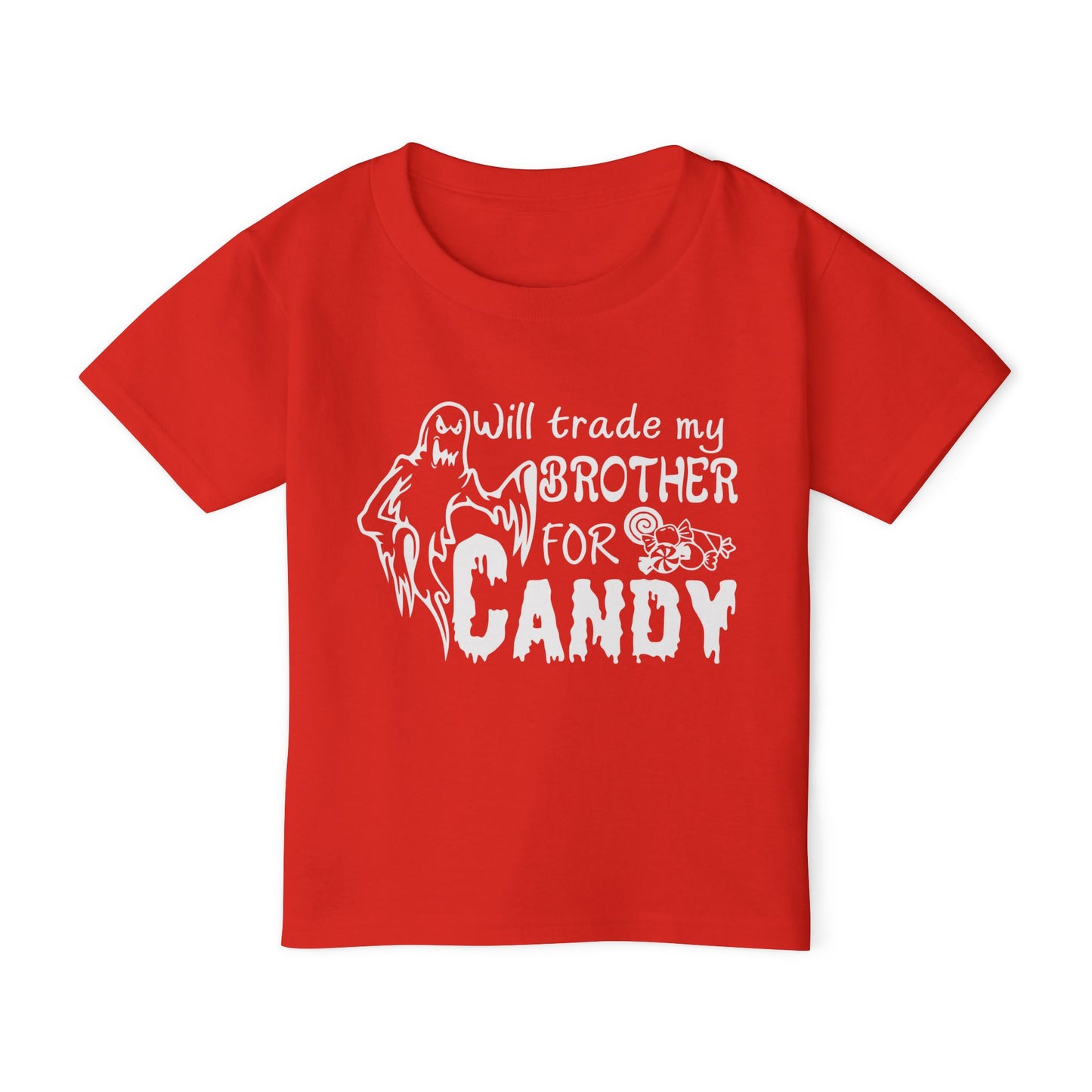 Will Trade My Brother For Candy Heavy Cotton™ Toddler T-shirt