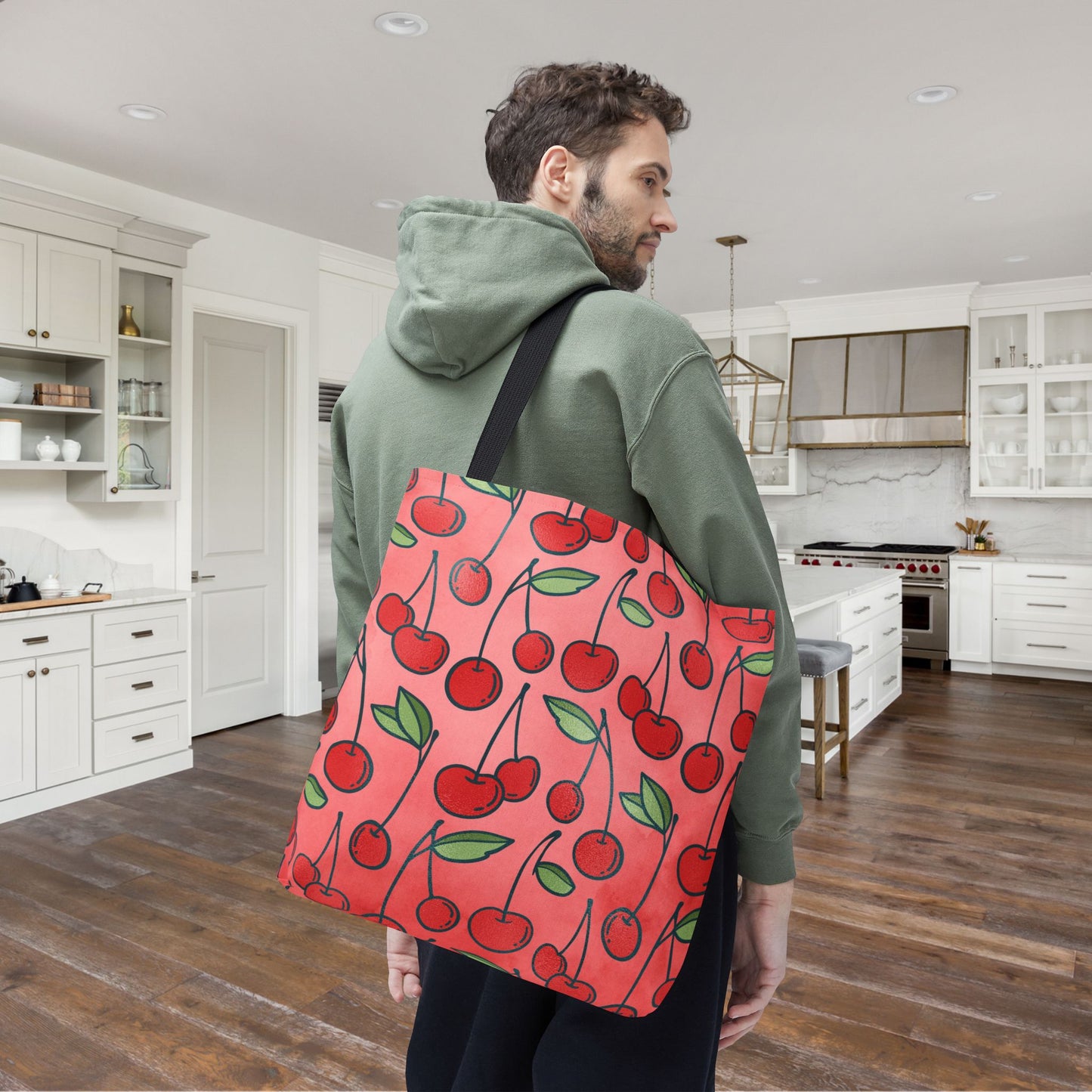 Cherry Bombshell Canvas Tote Bag
