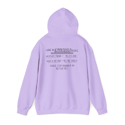 I'm An Invisible Warrior Heavy Blend™ Hooded Sweatshirt