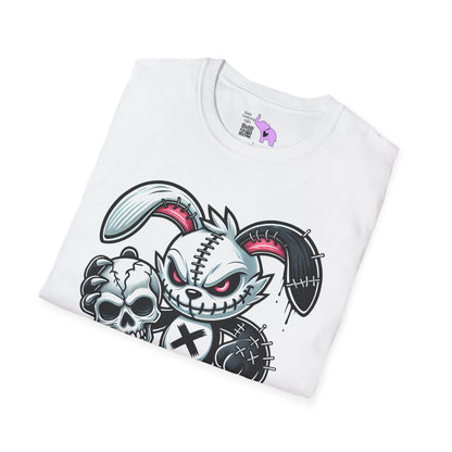 Scary On Voodoo Bunny Adult T-shirt