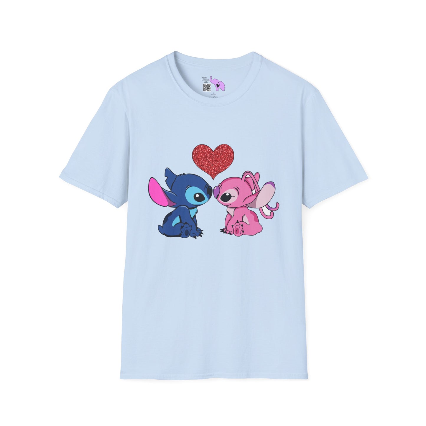 Stitch in Love 2 Adult T-shirt