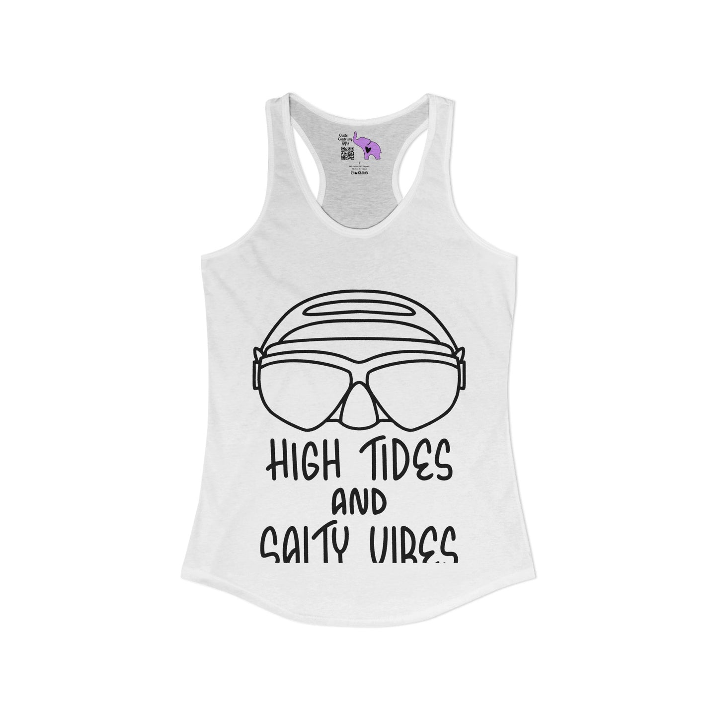 High Tides And Salty Vibes Women's Ideal Racerback Tank
