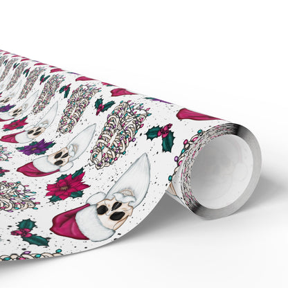 Santa Skull Wrapping Paper
