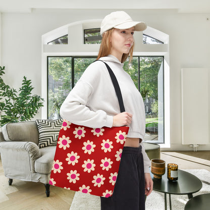 Cupid's Garden Canvas Tote Bag