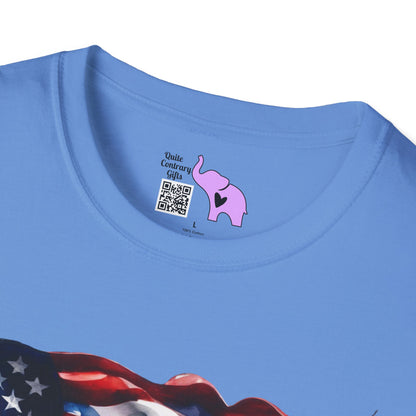 Distressed American Flag Adult T-shirt