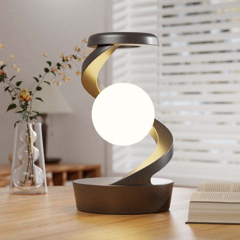 Rotating Moon Lamp w/ Phone Wireless Charger