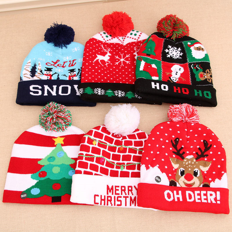 LED Light Up Knitted Beanie Hats