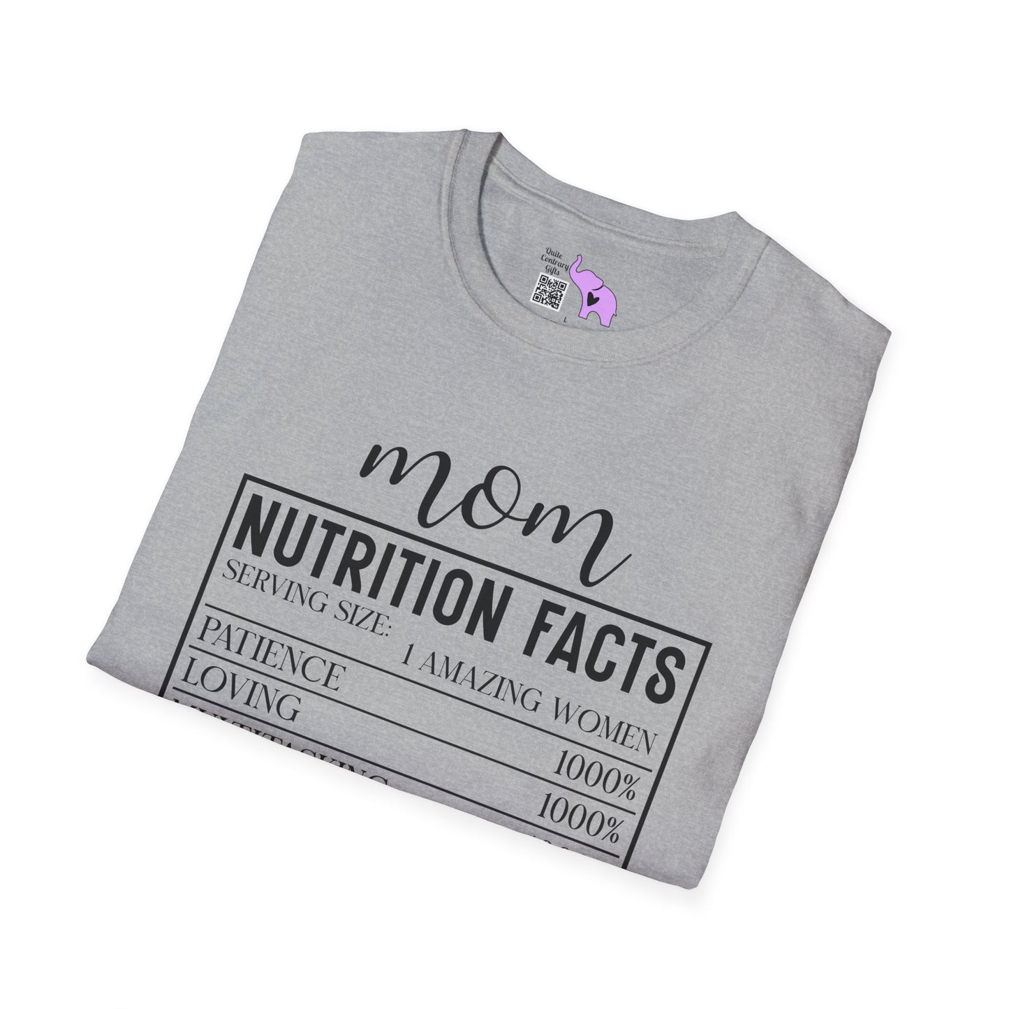 Mom Nutrition Facts Adult T-shirt