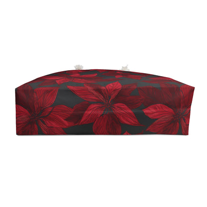 Midnight Poinsettia Garden Weekender Bag