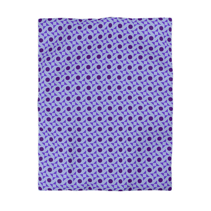 Violet Pinwheels Microfiber Duvet Cover