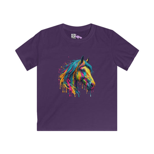 Colorful Horse Youth Softstyle Tee