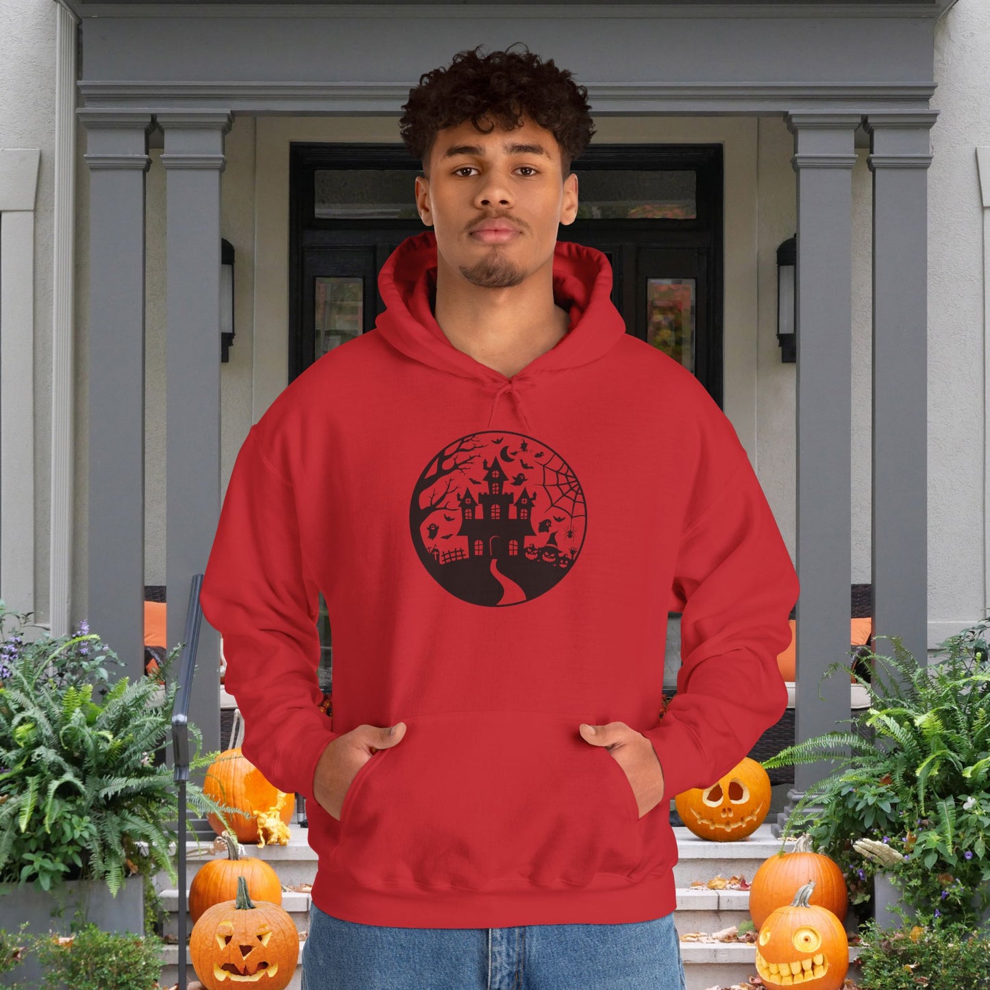 Haunted House on the Hill Heavy Blend™ Hooded Sweatshirt