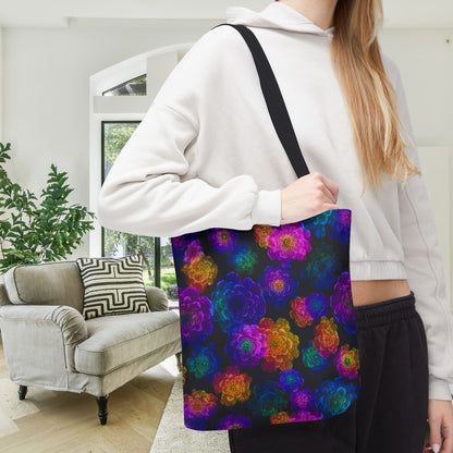 Luminous Carnations Canvas Tote Bag