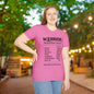 Breast Cancer Warrior Nutrition Facts Adult T-shirt