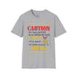 Caution My Daughter is a US Sailor I've Been Known to Brag (Dad) Unisex Softstyle T-Shirt