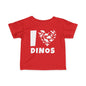 ""I Love Dinosaurs Infant Soft T-Shirt