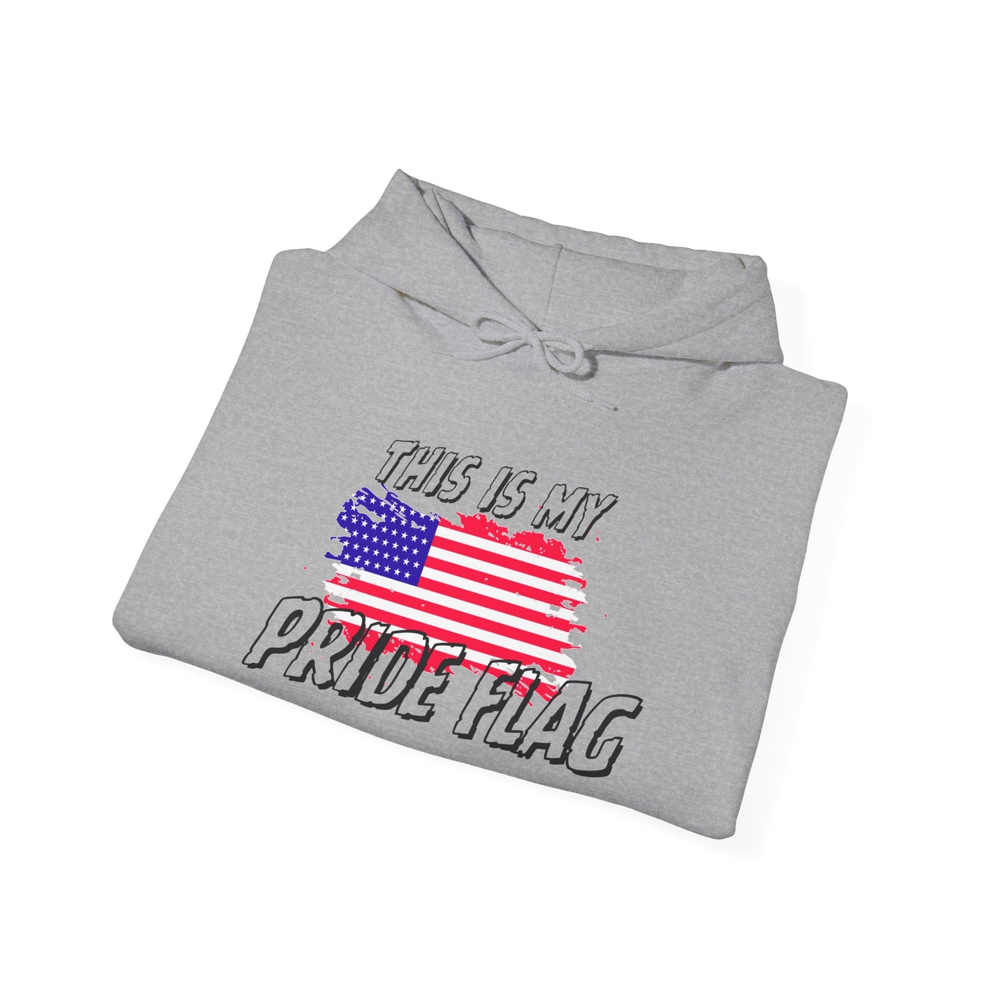 This is my Pride Flag (American Flag) Heavy Blend™ Hooded Sweatshirt