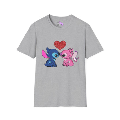 Stitch in Love 2 Adult T-shirt