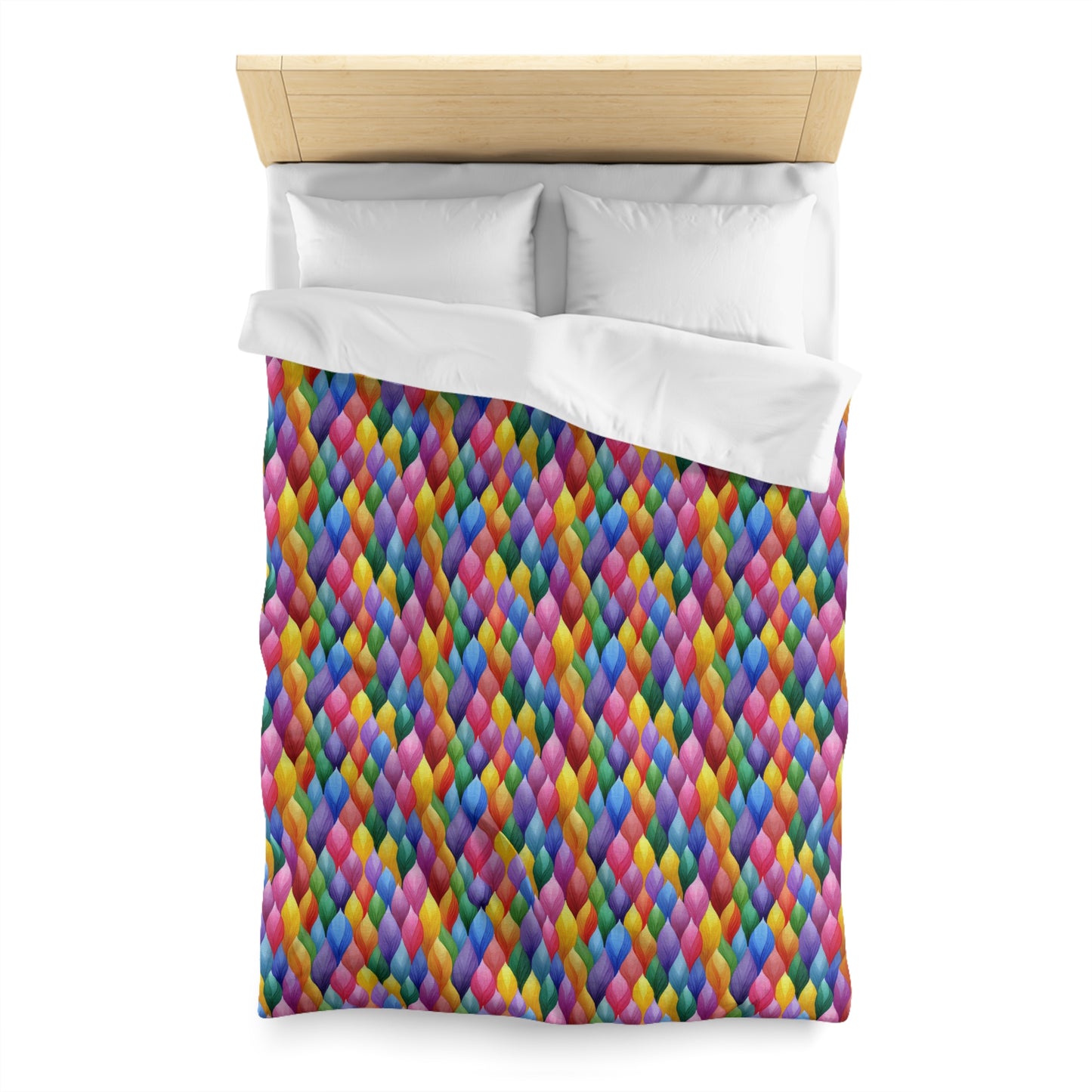 Vivid Vortex Microfiber Duvet Cover