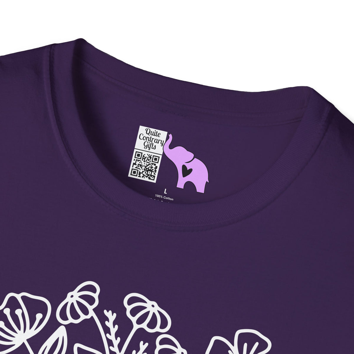 Just One More Chapter (Flowers and Open Book) Adult T-shirt