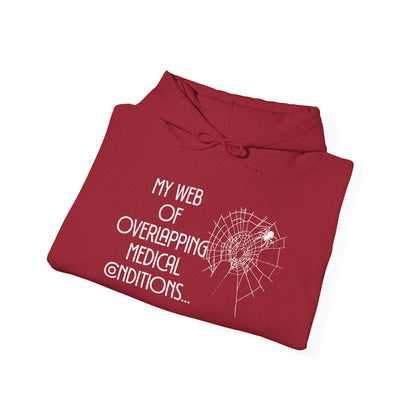 My Web of Overlapping Medical Conditions Heavy Blend™ Hooded Sweatshirt