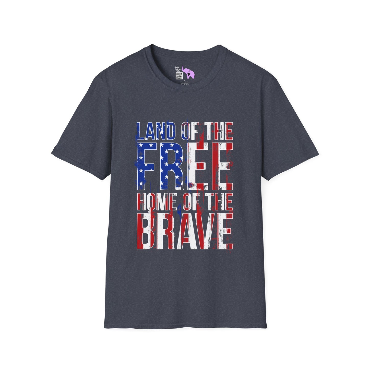 Land of the Free Home of the Brave Adult T-Shirt