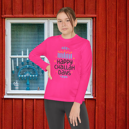 Happy Challah Days Youth Long Sleeve Tee