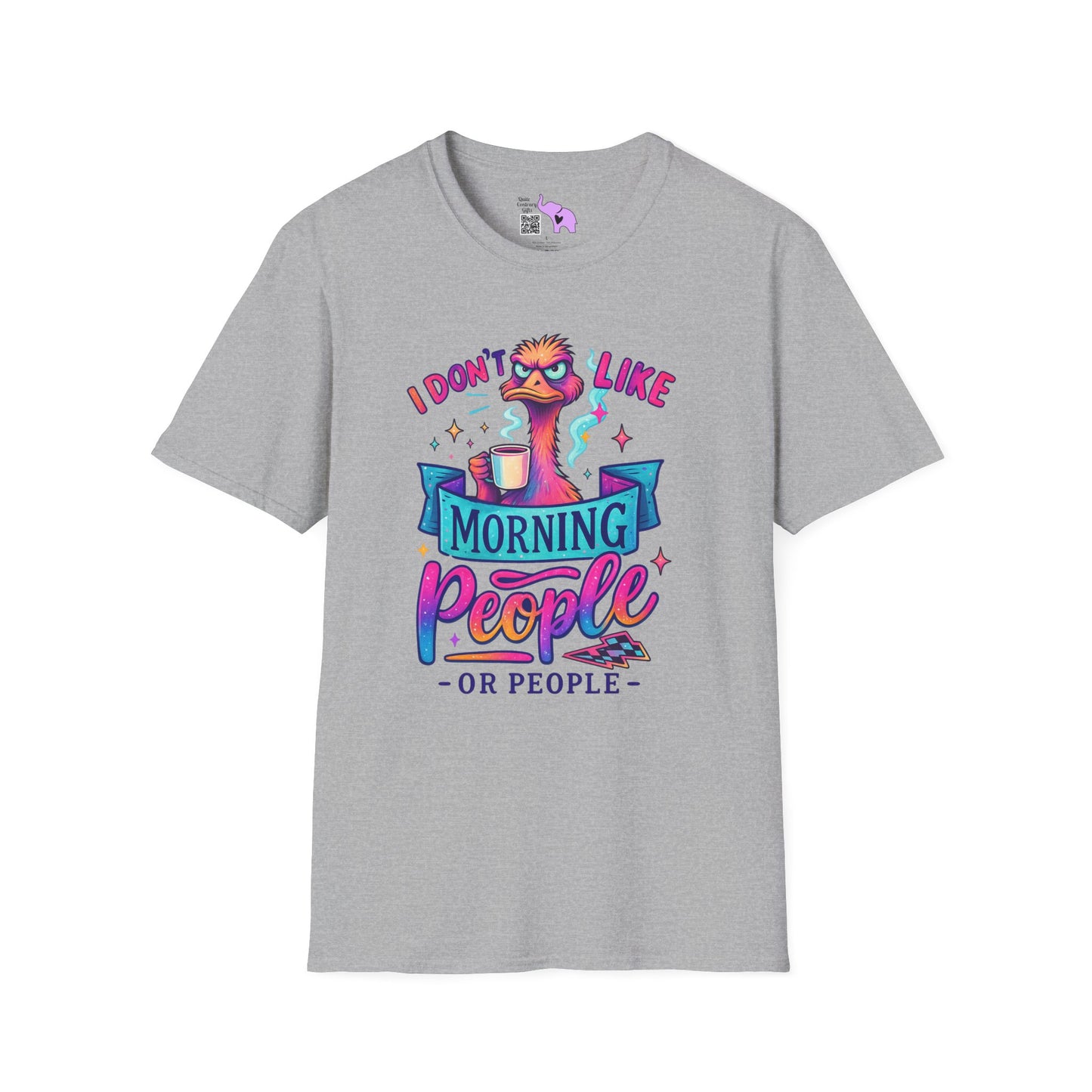 I Don't Like Morning People or People Adult T-shirt