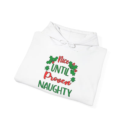Nice Until Proven Naughty Adult Heavy Blend™ Hooded Sweatshirt