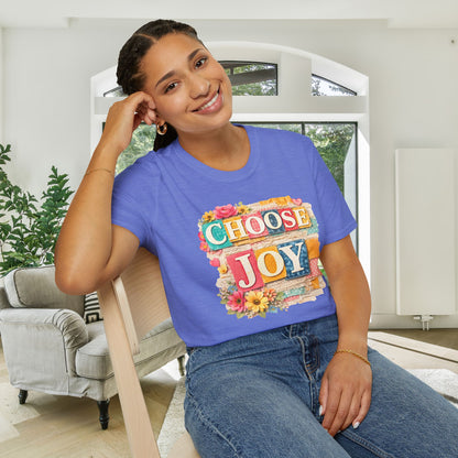 Choose Joy (Lace Collage) Adult T-shirt