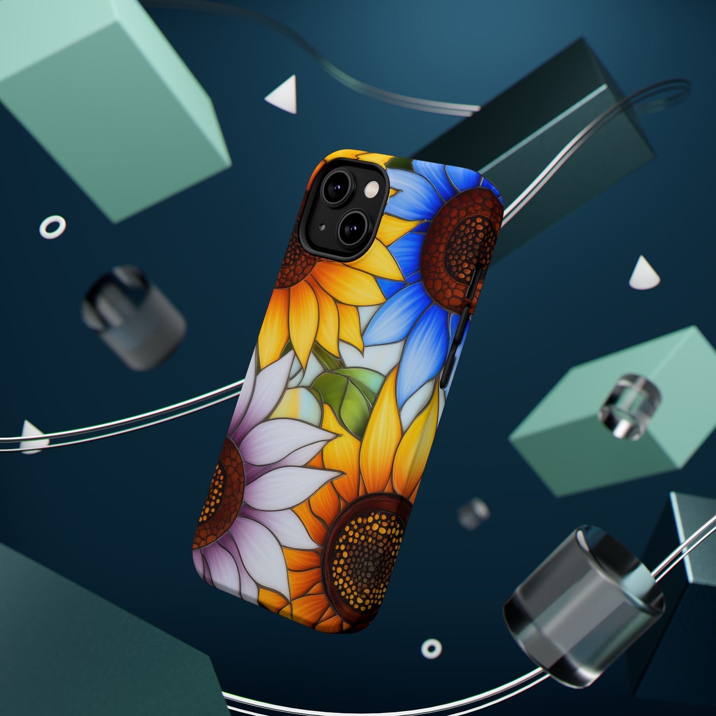 Colorful Sunflowers MagSafe® Compatible Tough Case for iPhone