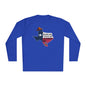 God Made Me Jesus Saved Me Texas Raised Me Adult Long Sleeve Tee