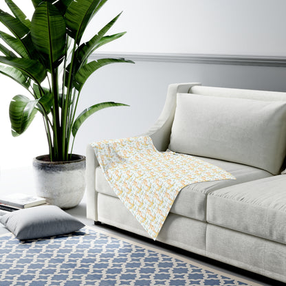 Giraffes in Bloom Baby Swaddle Blanket
