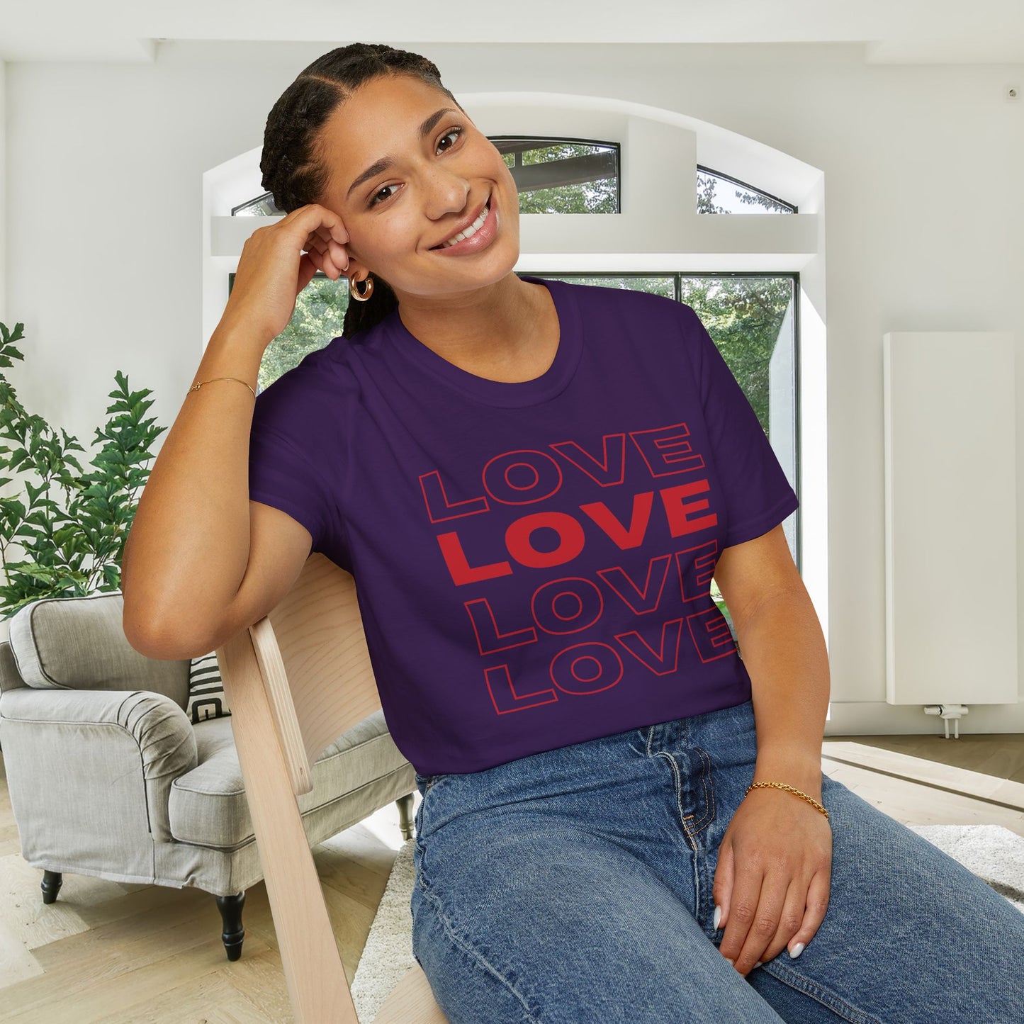 Love x4 Adult T-shirt