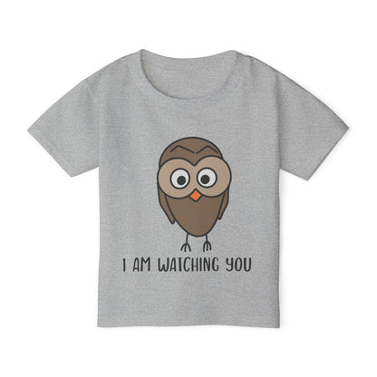I Am Watching You (Owl) Heavy Cotton™ Toddler T-shirt