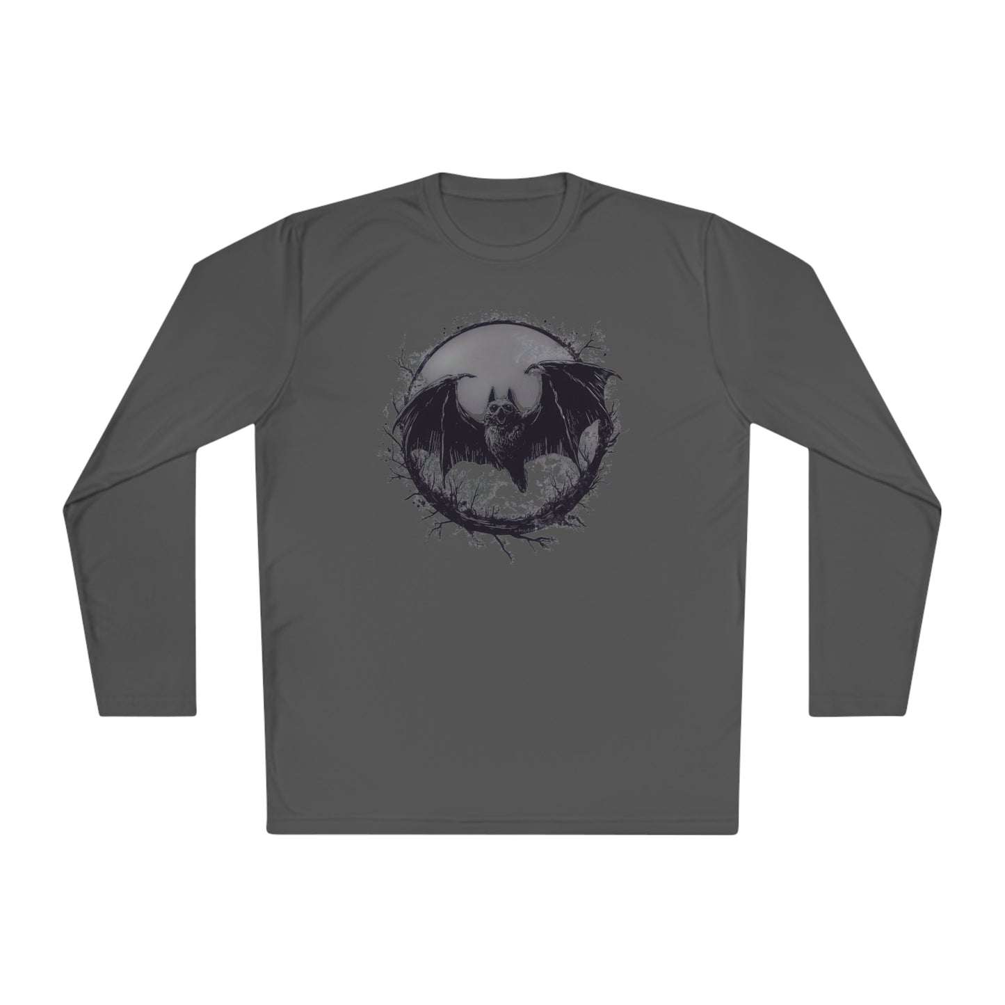 Creepy Bat Adult Long Sleeve Tee