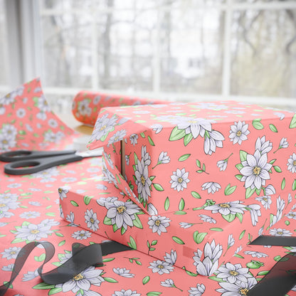 Jasmine Blush Garden Wrapping Paper