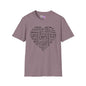 A Cat's Heart Adult T-shirt